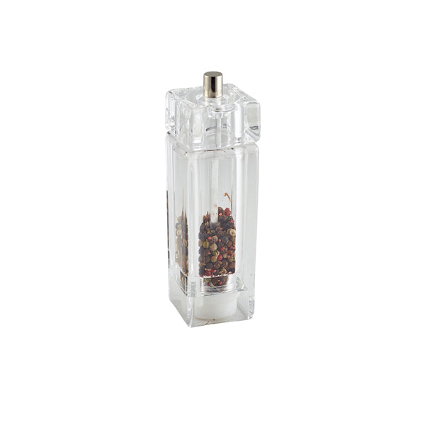 GenWare Clear Square Salt/ Pepper Grinder 15cm