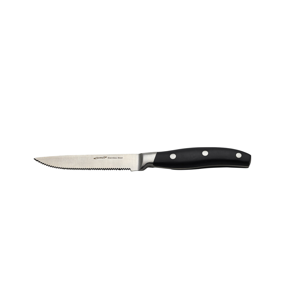 Premium Black Handle Steak Knife (Dozen)- Pack 1