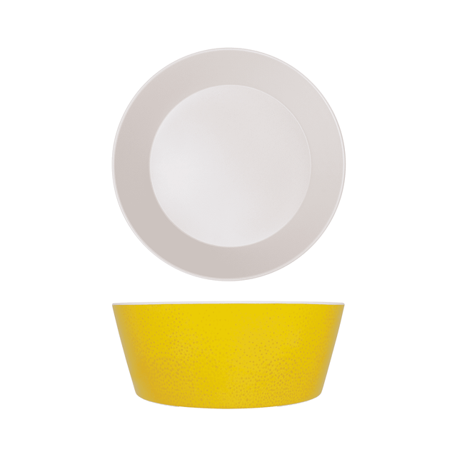 Lemon Yellow Seville Melamine Bowl 26.5 x 10cm