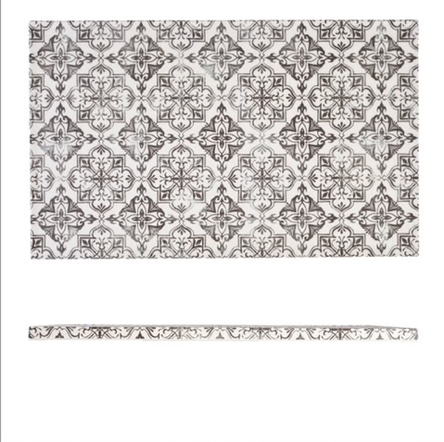 GenWare Melamine Grey Talavera GN 1/1 Slab 53 x 32.5cm - Pack 1