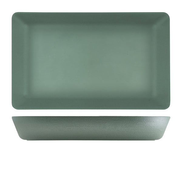 GenWare Melamine Green Jute Deep Dish GN 1-1 - Pack 1