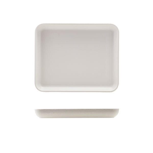 GenWare Melamine White Jute Platter GN 1-2 - Pack 1