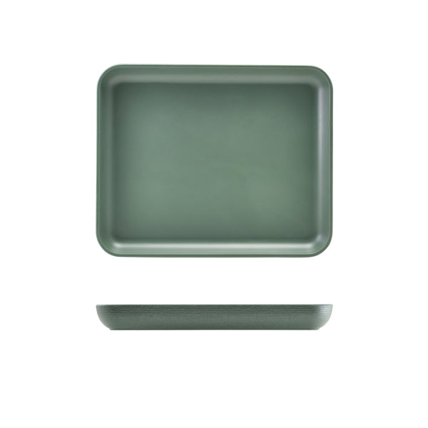 GenWare Melamine Green Jute Platter GN 1-2 - Pack 1
