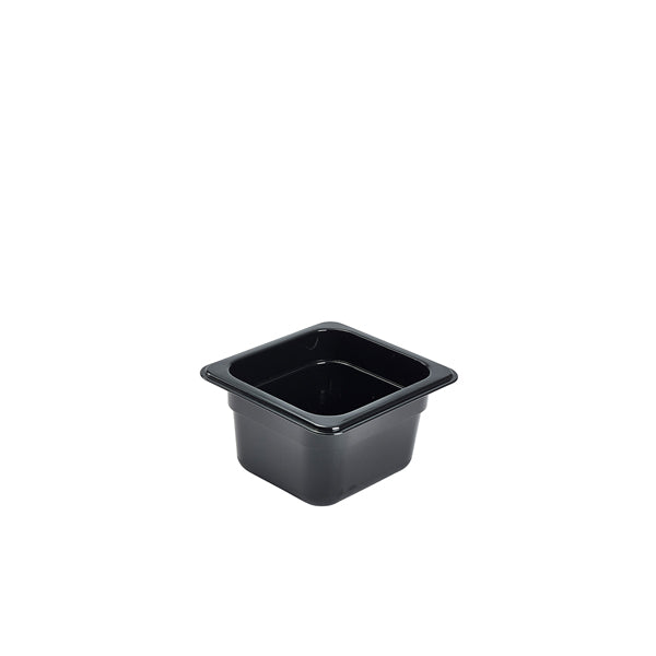 1/6 -Polycarbonate GN Pan 100mm Black