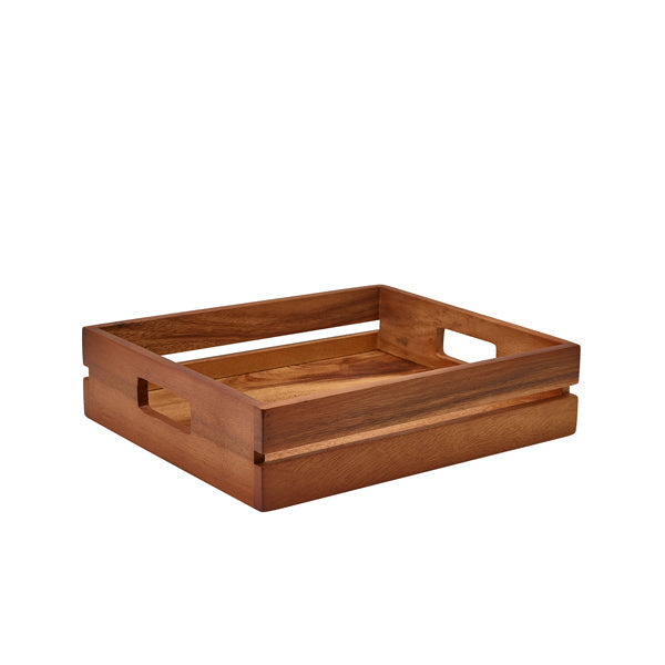 GenWare Acacia Wood Low Box/ Riser GN 1-2 - Pack 1