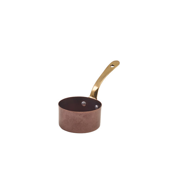 GenWare Copper Vintage Steel Mini Sauce Pan 7 x 3.75cm - Pack 6