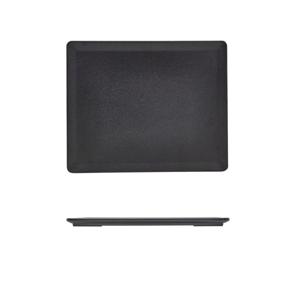GenWare Melamine Black Tableau Platter GN 1-2 - Pack 1