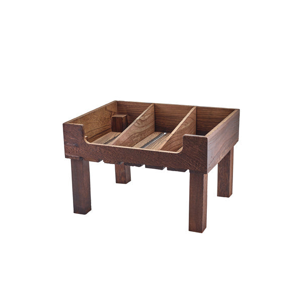 Rustic Wooden Display Crate Stand GN 1-2