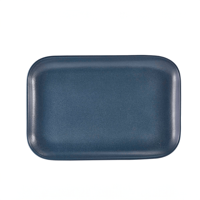 Terra Stoneware Antigo Denim Rectangular Plate 34.5 x 23.5cm - Pack 1