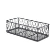 GenWare Rectangular Black Wire Basket 25 x 12 x 7.5cm