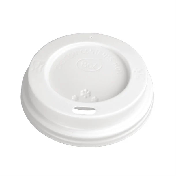 Compostable CPLA Sip Lids Fitting 4oz Cups - 1000 Pack
