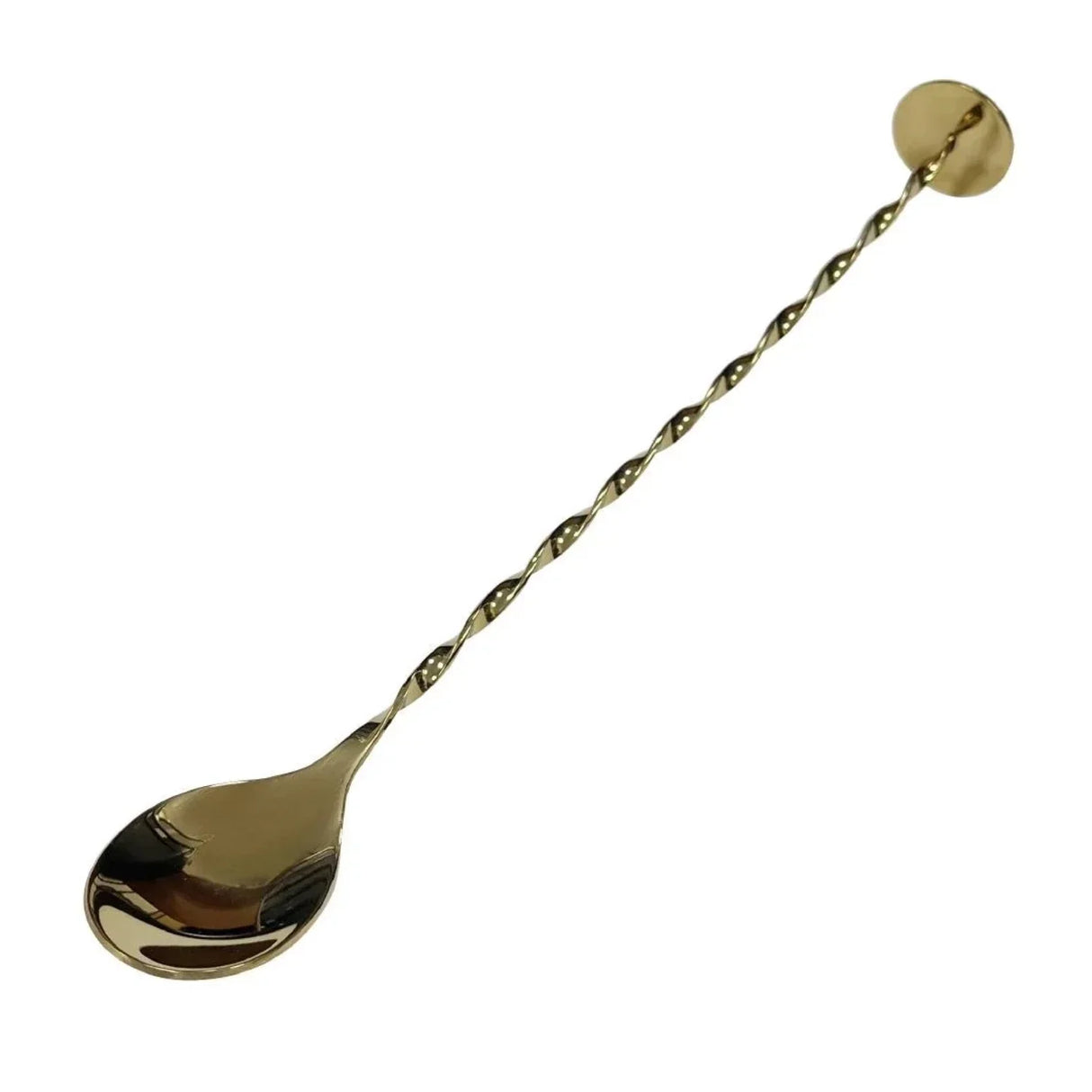 Gold Plated - Cocktail Spoon With Masher