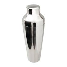 Stainless Steel 2 Piece Art Deco Shaker