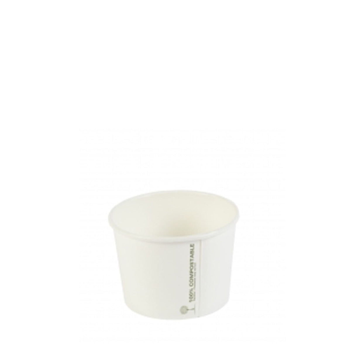 White Compostable Soup Container 8oz - 1000 Pack
